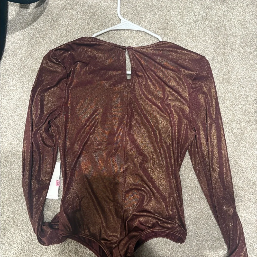 Astr Shimmering Bronze women’s Bodysuit - Picture 2 of 3